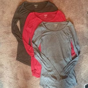 3 XS Mossimo Long Sleeve Tees